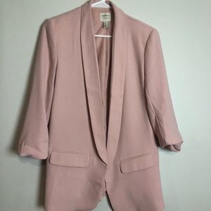 Long pink blazer